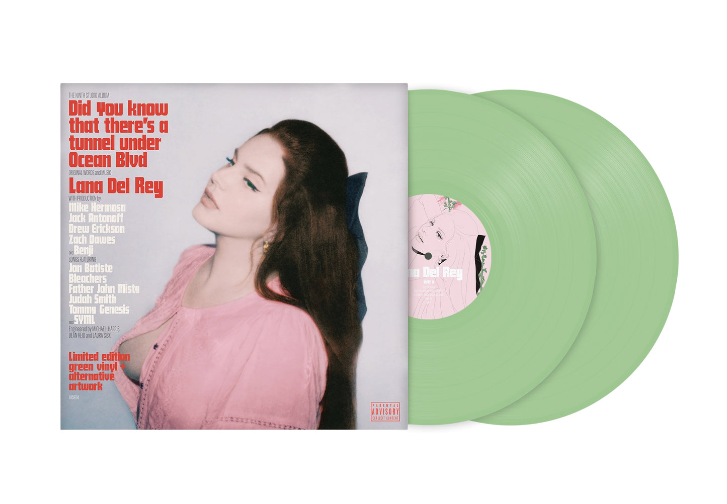 Lana Del Rey Did You Know That There's A Tunnel Under Ocean Blvd (Alt. Cover) [Explicit Content] (Indie Exclusive, Limited Edition, Colored Vinyl, Green) (2 Lp's)