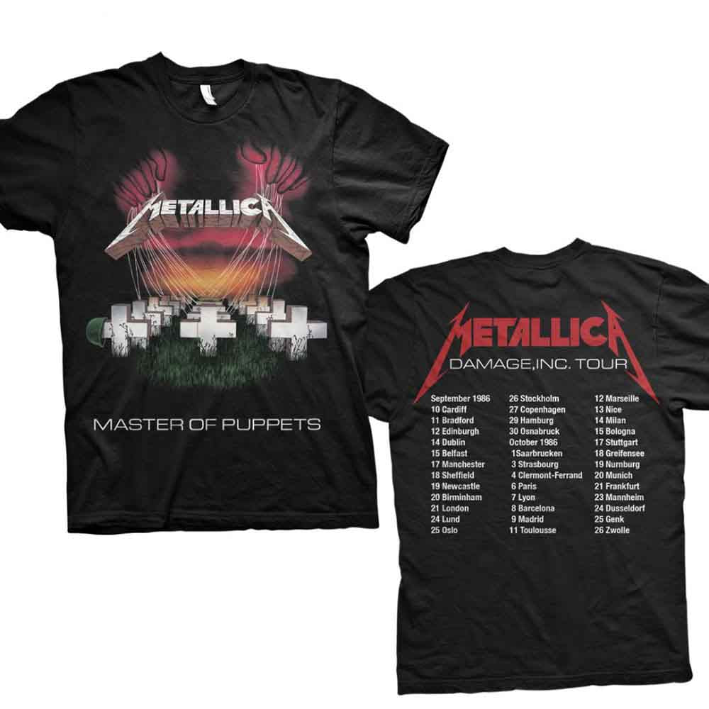 Metallica Master of Puppets European Tour '86.