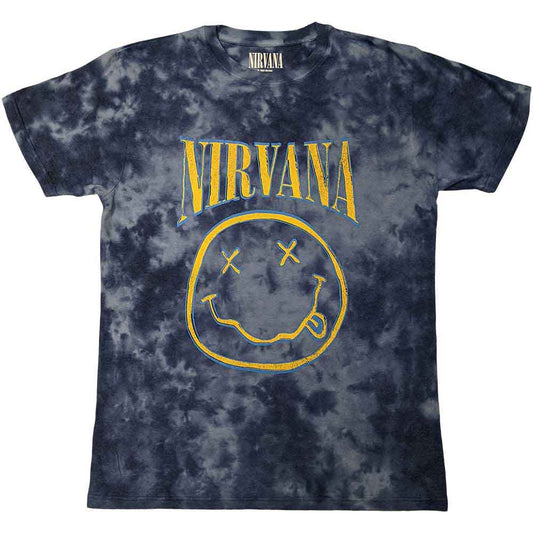 Nirvana Happy Face Blue Stroke