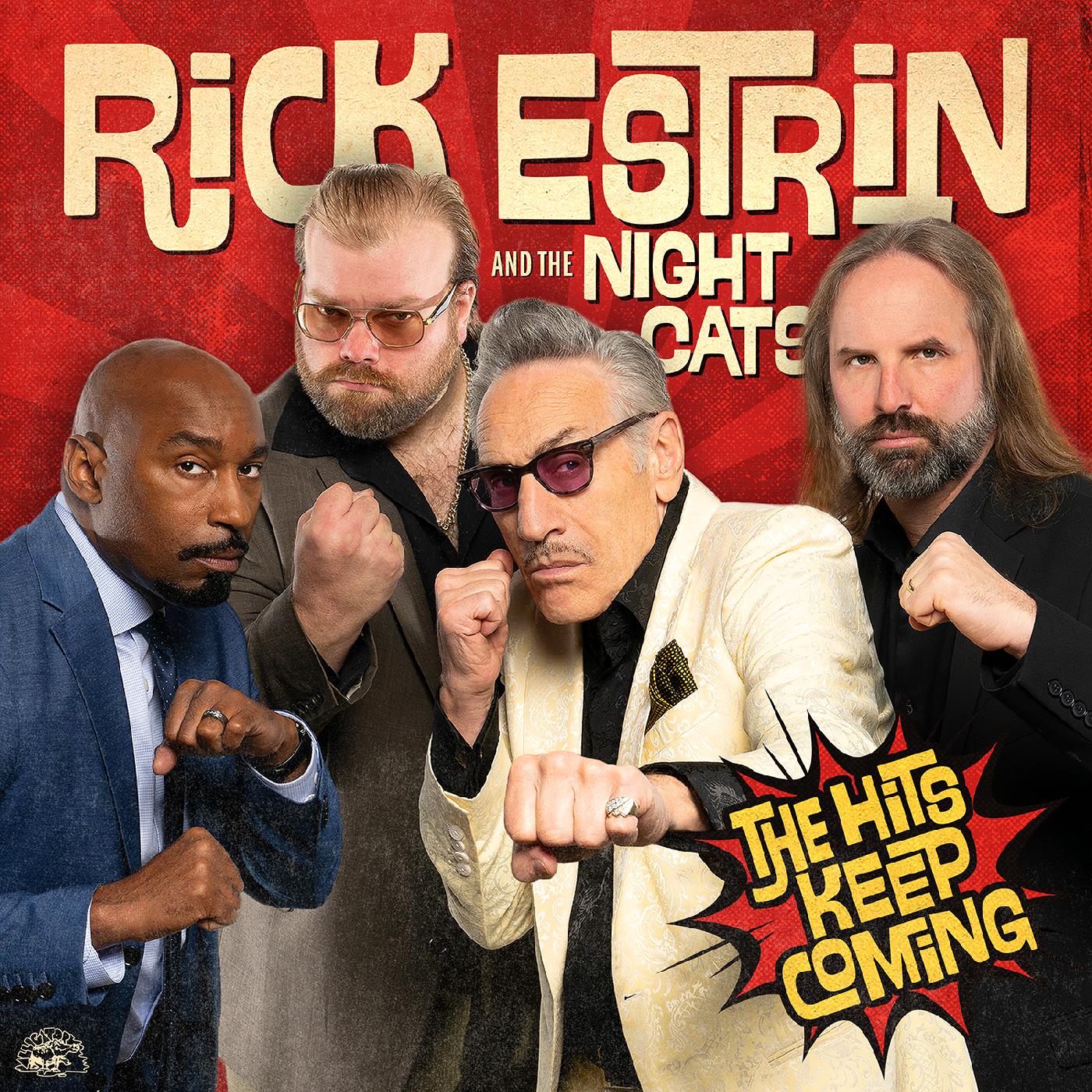 Rick & The Nightcats Estrin The Hits Keep Coming (TRANSLUCENT RED VINYL)